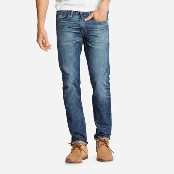 Bonobos Mens Size 30x30 Blue Athletic Fit Stretch Blue Jeans Med Wash - Picture 1 of 7